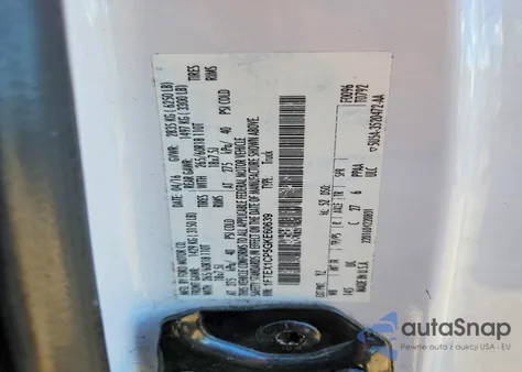 2016 Ford F150 Super Cab z USA, uszkodzony, nr VIN 1FTEX1CP5GKE60639